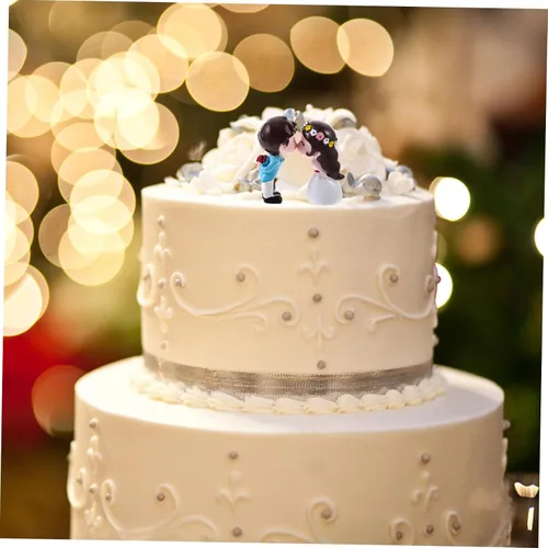 Miniatura 4 de Homoyoyo Magdalena 1 par de figuras miniatura para parejas, muñecas de pareja de besos, mini resina para niños y niñas, muñecas de boda