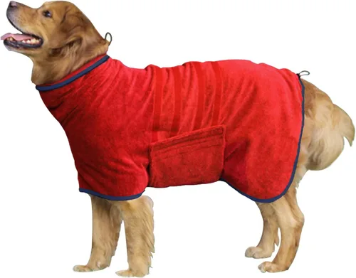 Abrigo de Secado para Perros - Toalla de Baño para Perros de Secado Rápido - Bata de Baño para Mascotas de Microfibra Super Absorbente, Abrigo de