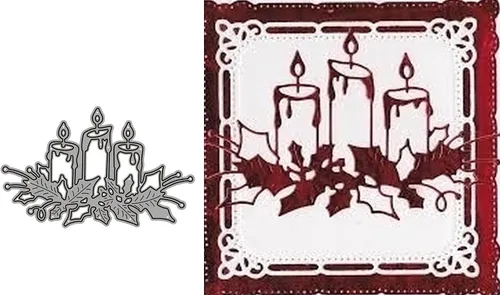 Miniatura 11 de Plantillas de corte de metal para Navidad DIY, plantilla de estampado en relieve para álbum de recortes, creación de tarjetas, molde para álbum