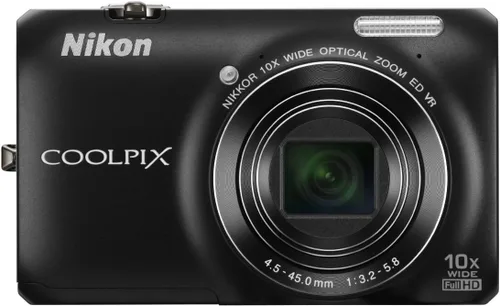 Nikon COOLPIX S6300 Cámara digital de 16 MP con lente de vidrio NIKKOR de zoom 10x y video Full HD 1080p (Negro)
