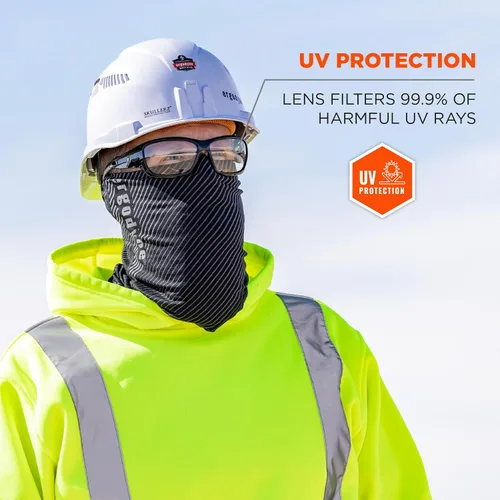 Miniatura 3 de Ergodyne 57000 Skullerz Baldr - Gafas de seguridad, montura negra, lente transparente
