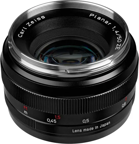 ZEISS Classic Planar ZE T* 1.969 in f/1.4 Lente de cámara estándar para cámaras Canon EF-Mount SLR DSLR, color negro
