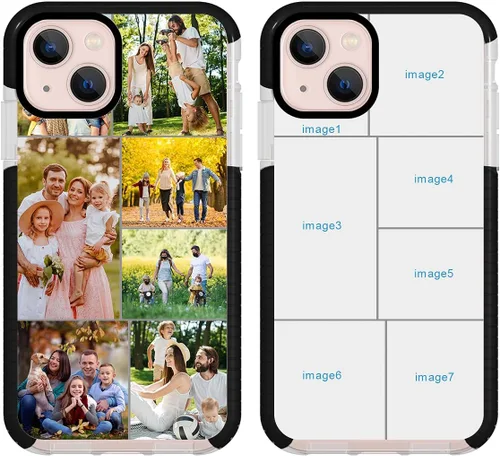 Miniatura 12 de Funda de teléfono personalizada para iPhone 13 personalizada con collage de múltiples imágenes, funda resistente a los arañazos, a los golpes, funda