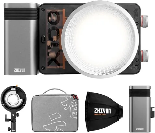 Zhiyun X100 PRO - Luz de fotografía bicolor de 100 W, CRI 95+, TLCI 97+, temperatura de color 2700K-6500K, compatible con Bluetooth y control de
