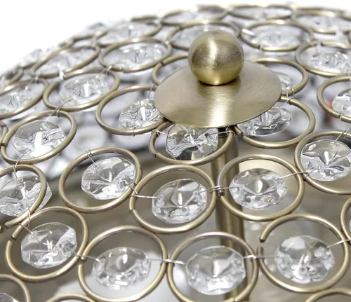 Miniatura 7 de Diseños elegantes FM1000-ABS Lámpara de techo de cristal en forma de elipse de 13 pulgadas moderna de metal con 2 luces en forma de cuenco