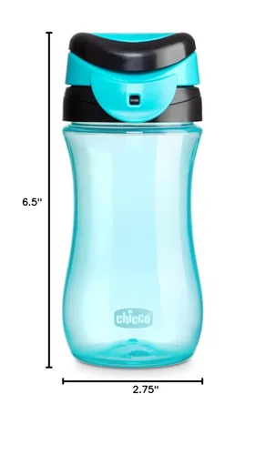 Miniatura 10 de Chicco My Tumbler Vaso para niños de 2 años en adelante, botella de agua a prueba de derrames cuando está cerrada con boquilla de flujo libre, asa