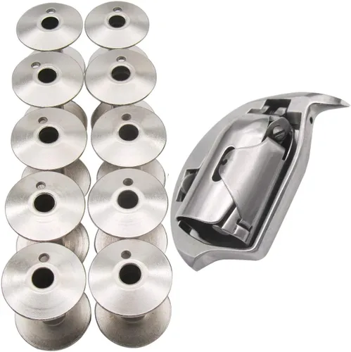 Miniatura 2 de ckpsms Marca -#HAD-204 (6)+10 piezas BOBBINS Shuttle Hook & Bobinas para JUKI TSH-411 Golden Wheel CS-441N Típico TW3-441 +