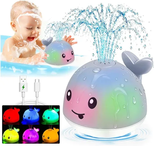 Miniatura 7 de Juguetes de baño para bebés de 6-12-18 meses - Rellenos de calcetín navideño para niños de 1-3 años, regalos para niños y niñas de 1 2 3 años, Azul