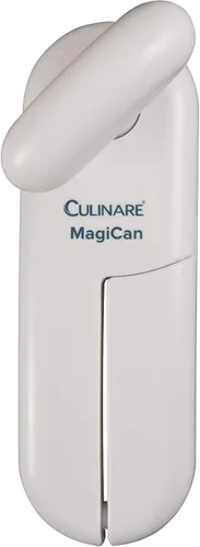 Culinare MagiCan, abrelatas manual con liberación de tapa, accesorios de cocina para abridor de tapas resistentes, manual para el abrelatas de Blanco