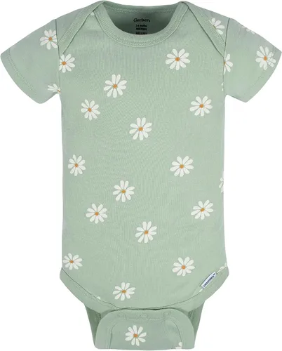 Miniatura 4 de Gerber Onesies Paquete de 8 mamelucos de manga corta para niñas bebés