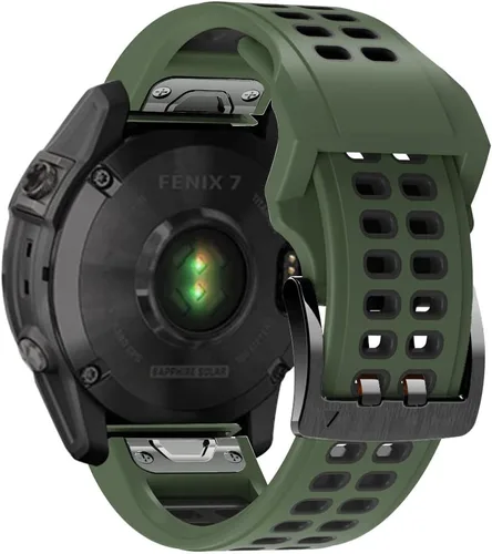 Miniatura 16 de REYDA Correa de silicona compatible con Garmin Fenix 8 Pro/8/E 1.850 in, 0.866 in, correa de reloj de ajuste rápido, suave, flexible, correa de Azul