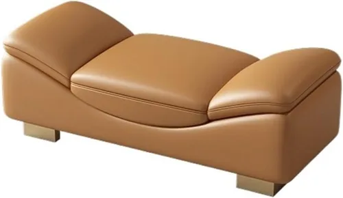 Miniatura 8 de LSLYTQ - Banco de dormitorio para el extremo de la cama, banco de entrada interior con patas de metal, banco otomano acolchado para sala de estar