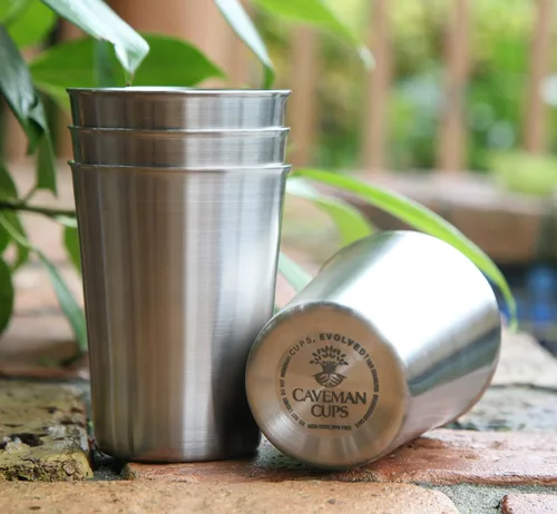 Miniatura 3 de Vasos de acero inoxidable pesado de alta calidad para niños y niños pequeños. Paquete de 4 unidades seguras sin montura de 8 onzas