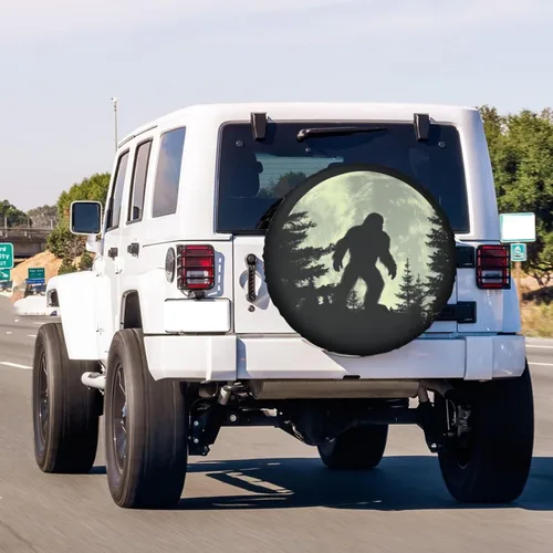 Miniatura 3 de Full Moon - Cubierta de neumático de repuesto a prueba de polvo, para remolque, RV, SUV y muchos vehículos, 14 pulgadas