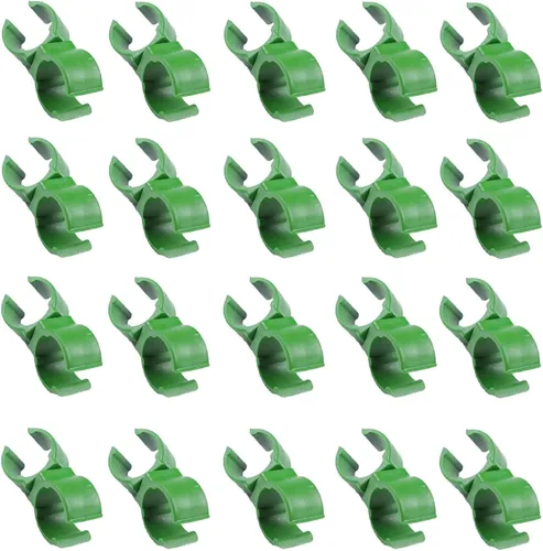 Miniatura 8 de ZAYI Clip de conector de enrejado ajustable de 0.315 in, accesorios de stent de ratán verde para escalar, conector universal giratorio para plantas