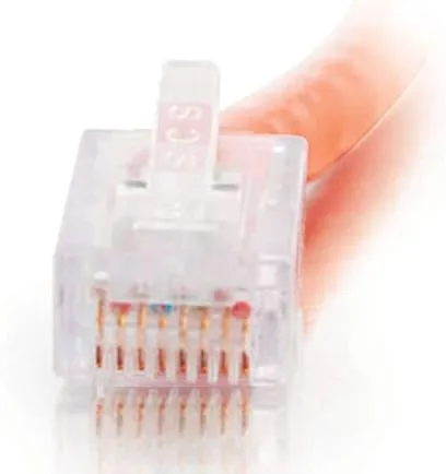 Miniatura 4 de C2G Legrand - Cable Ethernet Cat5e sin arranque, cable de conexión Cat5e sin blindaje, cable de conexión de red naranja, cable de conexión de red