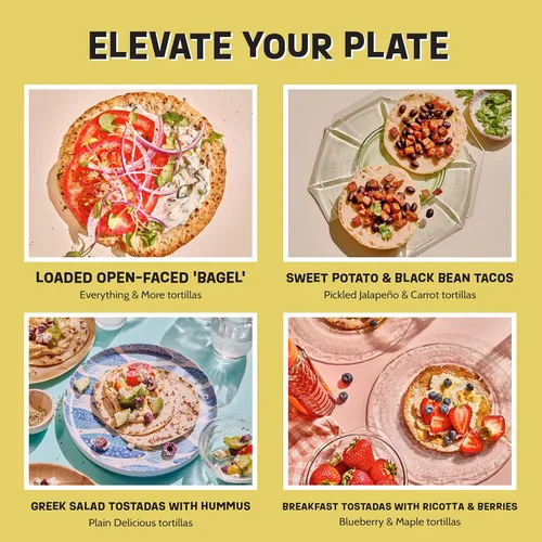 Miniatura 9 de Eureka Tortilla Organic Everything & More Tortillas de harina Tortillas artesanales orgánicas Mini granos enteros de 6 pulgadas Veganas, sin