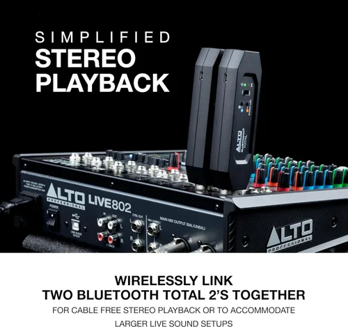 Miniatura 4 de ALTO Receptor Bluetooth Total 2 XLR Equipado Recargable con Bluetooth para Configuraciones de Mesas de Mezclas de Audio y Sistemas PA Activos
