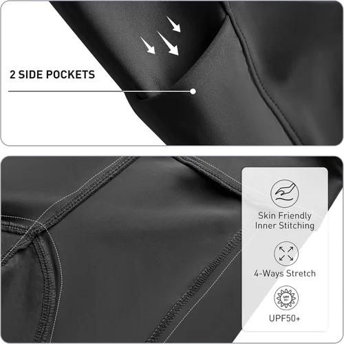 Miniatura 3 de K898 Pantalones de equitación para mujer, mallas ecuestres de silicona con bolsillo