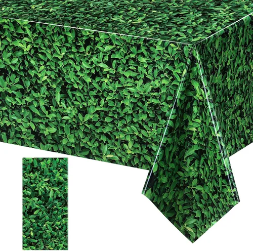 Tatuo 1 Piezas Telón de Fondo de Hojas Verdes Jumbo para Fotografía Hoja 3D Impermeable Hojas de Árbol Fondo Accesorio para Cabina de Fotos Manteles