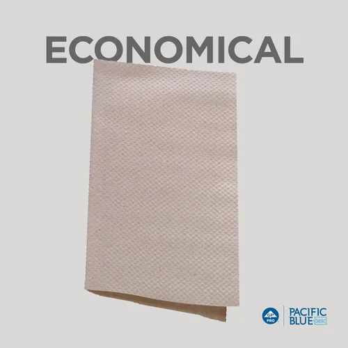 Miniatura 5 de Toallas de papel recicladas Pacific Blue Basic S-Fold de GP PRO (Georgia-Pacific), marrón, 23504, 250 toallas por paquete, 16 paquetes por caja