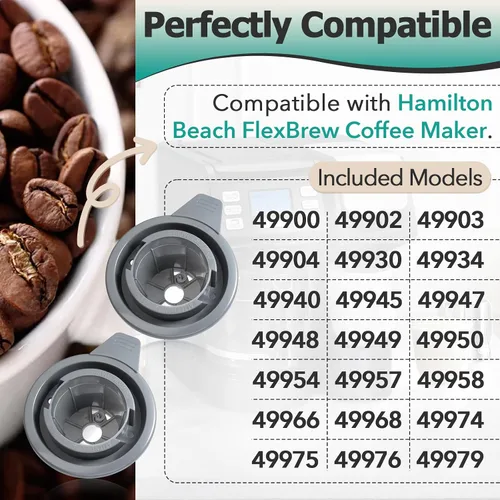 Miniatura 2 de 2 piezas de repuesto para soporte Hamilton Beach FlexBrew K-Cup, se adapta a FlexBrew Reemplaza el soporte K-Cup, plástico resistente, fácil