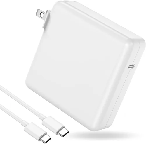 Cargador de 96 W para MacBook Pro Adaptador de corriente de cargador rápido, compatible con MacBook Pro 16, 15, 14, 13 pulgadas, MacBook Air de