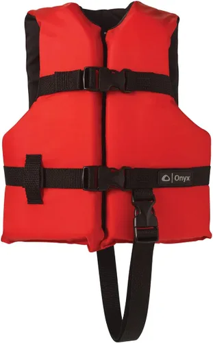 Miniatura 7 de ONYX Chaleco salvavidas de uso general aprobado por la Guardia Costera para niños 33-55lbs Azul