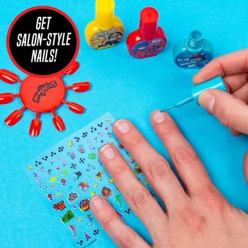 Miniatura 3 de Miraculous Spots On Beauty Makeover Estudio de belleza para niños, crea tu propio kit de arte y manicura para el cabello, ideal para fiestas