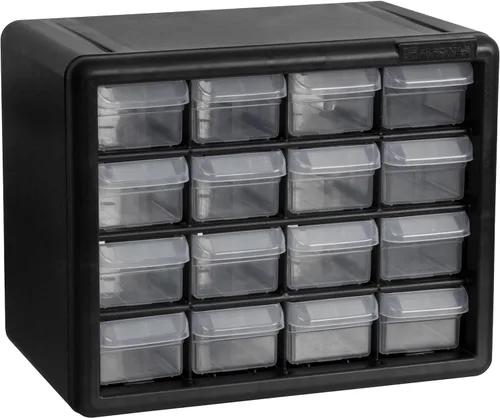Akro-Mils 10116 16 piezas de plástico de herramientas de almacenamiento y Gabinete para manualidades cajón, 10.5 pulgadas x 8.5 pulgadas x 6.5