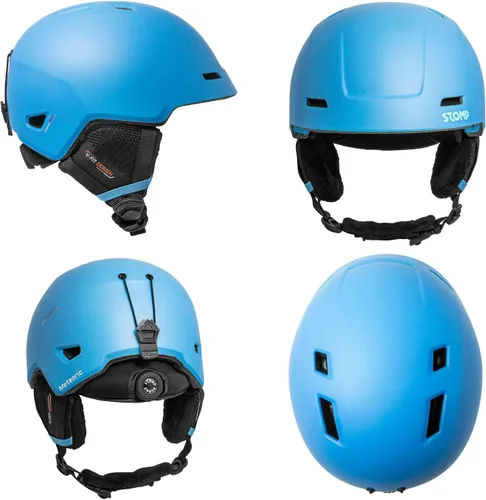 Miniatura 2 de STOMP Casco deportivo de esquí y snowboard para hombres y mujeres con forro extraíble y lavable y almohadillas para los oídos, certificado CE y ASTM