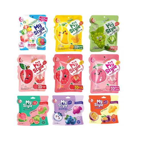 Miniatura 12 de My Style 3D - Caramelo de gomita pelable - Auténtico caramelo vietnamita de frutas tropicales, bolsa de 4.23 onzas (4.23 oz), sabores de frutas