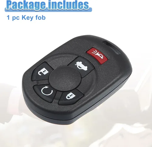 Miniatura 7 de ACROPIX Llavero remoto de entrada sin llave de 315 MHz, 5 botones, apto para Cadillac STS 2005 2006 2007 M3N65981403 - Paquete de 1 negro