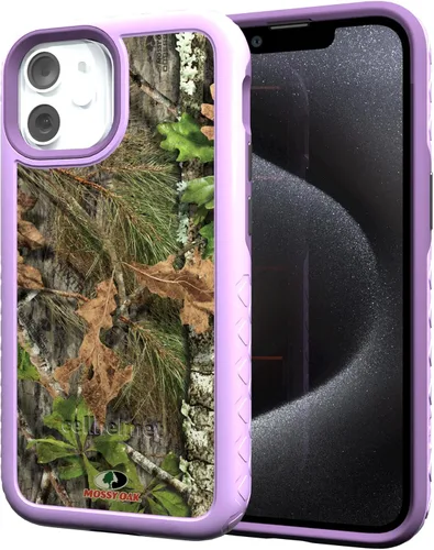 Miniatura 138 de cellhelmet Mossy Oak Agua Yellowfin Funda de doble capa en gris diseñada para iPhone 13 Mini a prueba de golpes y caídas, duradera, como se ve