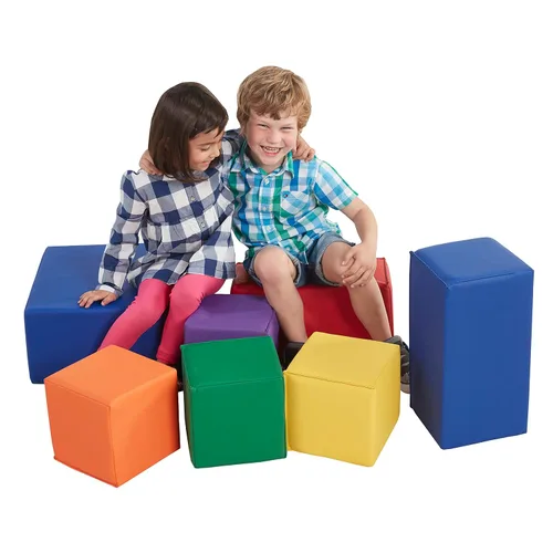 Miniatura 11 de Bloques de espuma SoftZone ECR4Kids, 7 piezas., Primarios, 1