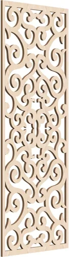 Miniatura 168 de Eveline - Paneles decorativos de pared de madera con calado, 13 3/8 pulgadas de ancho x 34 3/8 pulgadas de alto x 3/8 de alto, roble rojo rojo