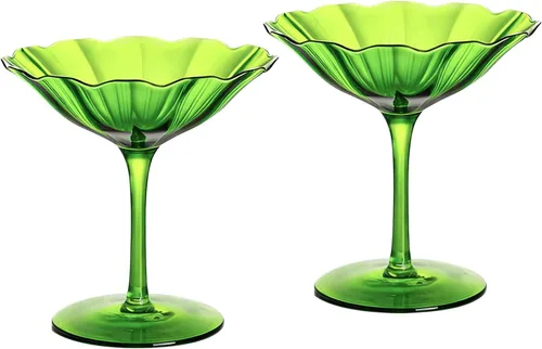 Miniatura 13 de KAMMAK Juego de 2 Copas de Martini, 9.13 oz Copas de Cóctel de Cristal Transparente con Tallo, Cristalería de Cóctel Reutilizable para Boda, Fiesta
