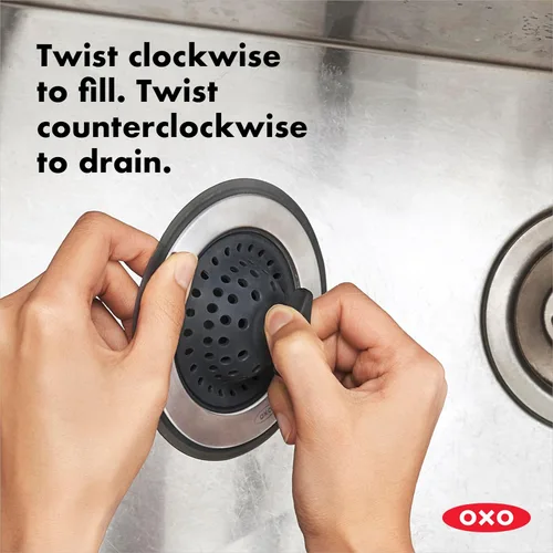 Miniatura 2 de OXO Good Grips - Tapón de colador para fregadero 2 en 1