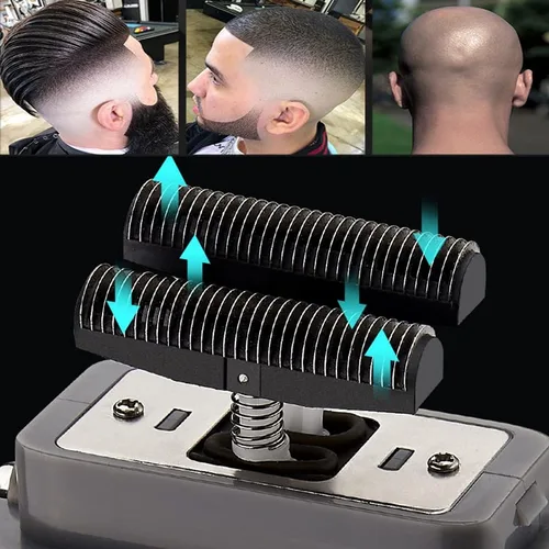 Miniatura 3 de Afeitadora para hombre, carcasa de metal inalámbrica, lavable, máquina de afeitar eléctrica para el cabello, máquina de afeitar eléctrica recargable