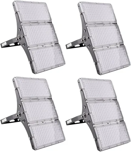 Miniatura 12 de papasbox Luz de inundación LED de 100 W para exteriores, luces de seguridad para exteriores de 8000 lúmenes, luces LED blancas cálidas de 3000 K