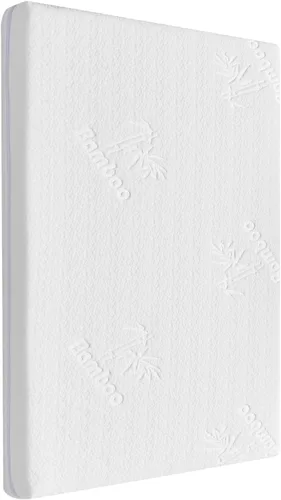 Miniatura 8 de Colchón de moisés de 30 x 15 pulgadas para Dream On Me Lacy: colchón de espuma viscoelástica de gel de doble cara de 2 pulgadas de grosor, apto