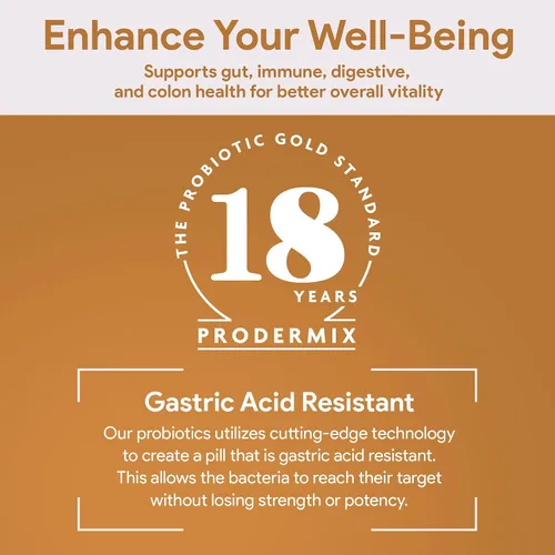 Miniatura 7 de Probiótico ultra fuerte para hombres y mujeres que apoya la salud intestinal, inmunológica, digestiva y del colon, 6 cepas potentes, 100 mil