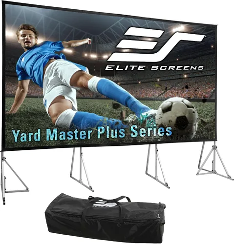 Miniatura 10 de Elite Screens Yard Master Plus, pantalla de proyector portátil ajustable con ajuste de altura 16:9 de 250 pulgadas, proyección frontal de cine 4K HD