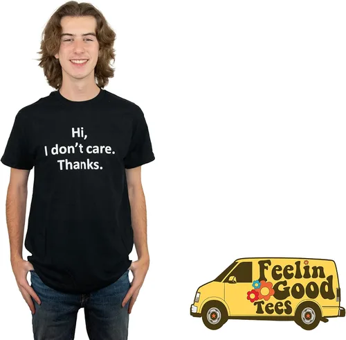Miniatura 3 de Camisetas muy divertidas con gráficos sarcásticos con texto sarcástico con texto "Hi I Don't Care