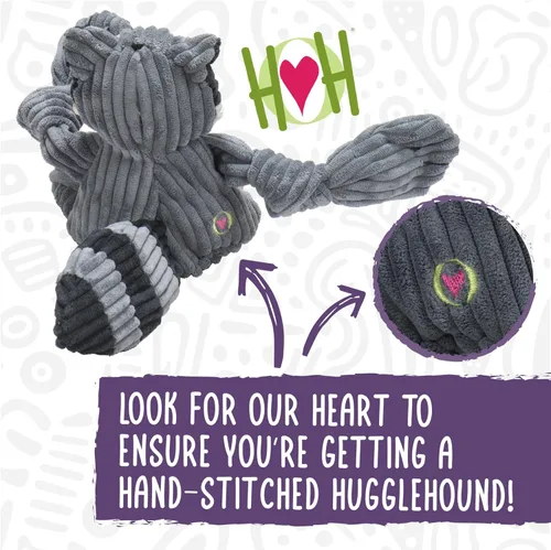 Miniatura 3 de HuggleHounds Knottie Juguete de Peluche para Perros - Juguete de Animal de Peluche para Perros, Juguetes para Cachorros, Juguete Chirriante