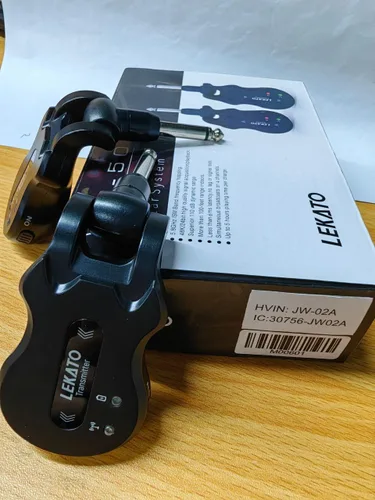 Miniatura 9 de LEKATO Sistema de guitarra inalámbrica 5.8 transmisor de guitarra inalámbrico Receptor de audio recargable Transmisor inalámbrico Receptor de 4 Negro