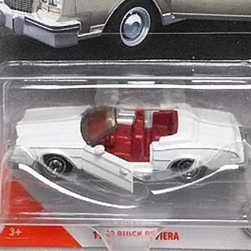 Miniatura 5 de Matchbox Piezas de mudanza - GTT19 ~ Coche de fundición a presión clásico a escala 1:64 ~ 1983 Buick Riviera ~ Rojo y Blanco