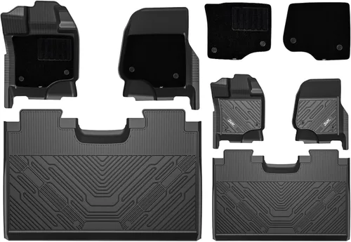 Miniatura 18 de Alfombrillas 3W y forro de carga para Ford Bronco 2 puertas 2021 2022 2023 2024 2025 Todo clima TPE Accesorios para auto a medida Alfombrillas