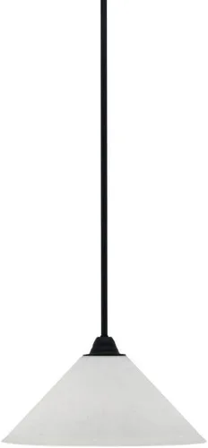 Miniatura 279 de Toltec Lighting Paramount - Mini colgante de 1 luz en acabado negro mate con cristal de arte perla de 7 pulgadas y estilo negro