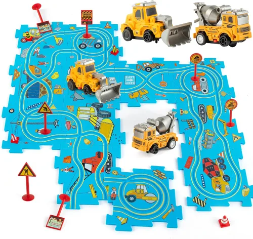 Miniatura 10 de YOOYID Puzzle Racer - Juego de pistas de coche para niños, juguetes para niños de 3 a 5, juguetes para niños de 3, 4, 5, 6 años, juguetes